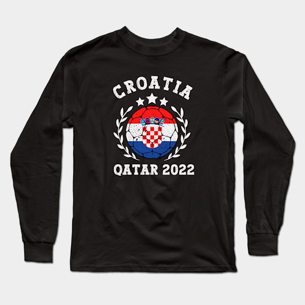 Croatia World Cup Long Sleeve T-Shirt by footballomatic